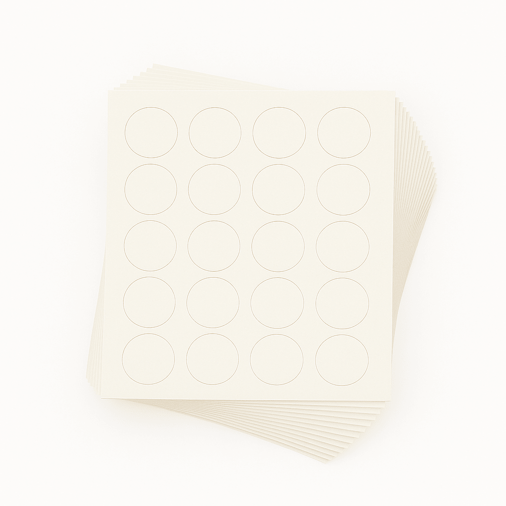 KwikCaps Self Adhesive Screw Cover Caps - Premium White (Grained) (319) W1000 ST19