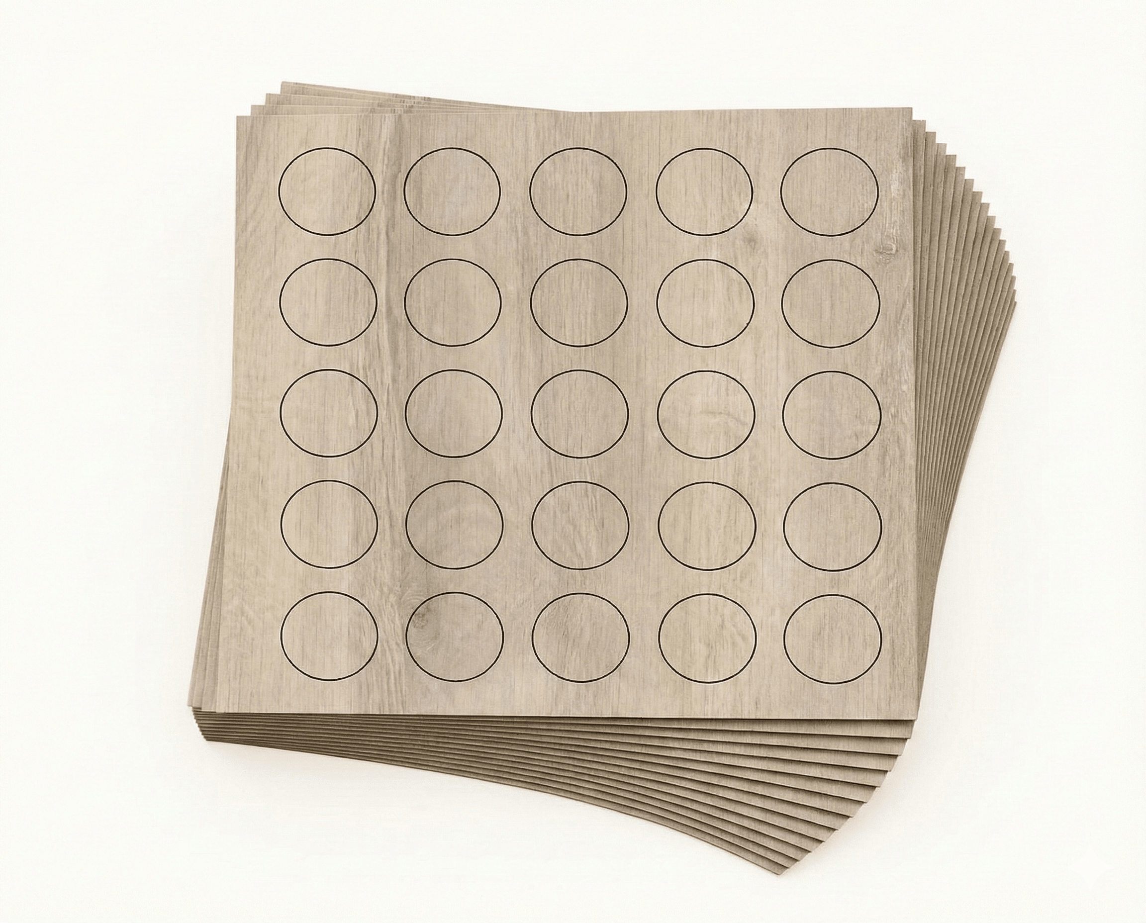 KwikCaps Self Adhesive Screw Cover Caps - Sand Beige Whiteriver Oak (157) H1312 ST10