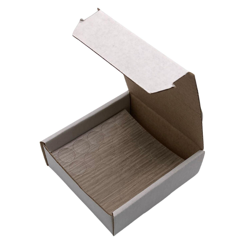 KwikCaps Self Adhesive Screw Cover Caps - Grey Arizona Oak / Shorewood (375)