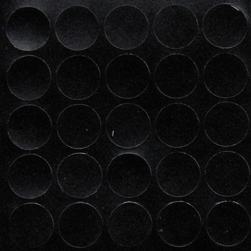 KwikCaps Self Adhesive Screw Cover Caps - Smooth Black / Finsa Negro (325)