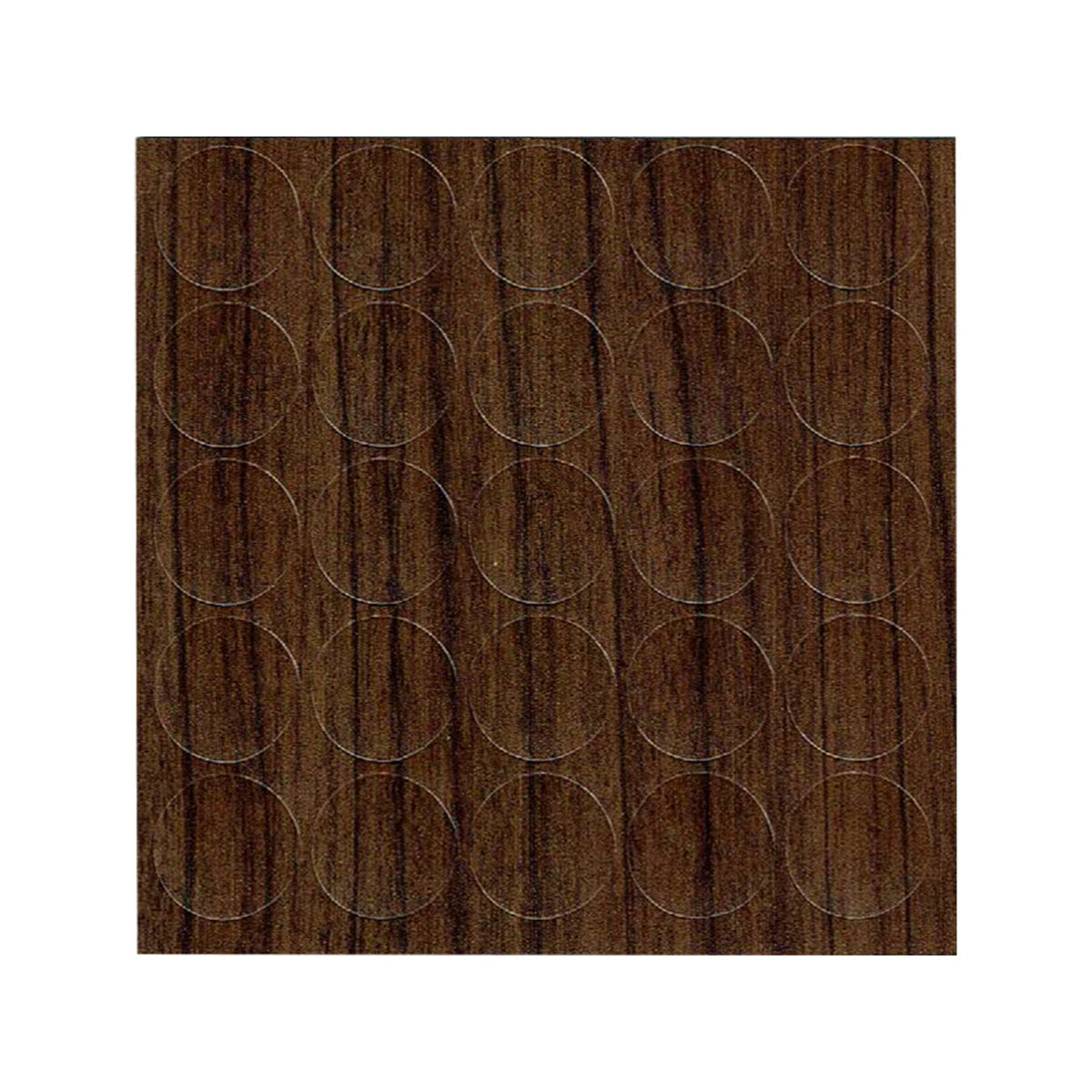KwikCaps Self Adhesive Screw Cover Caps Tobacco Aida Walnut H3704 / Finsa Nogal Valentina 1AS (353)