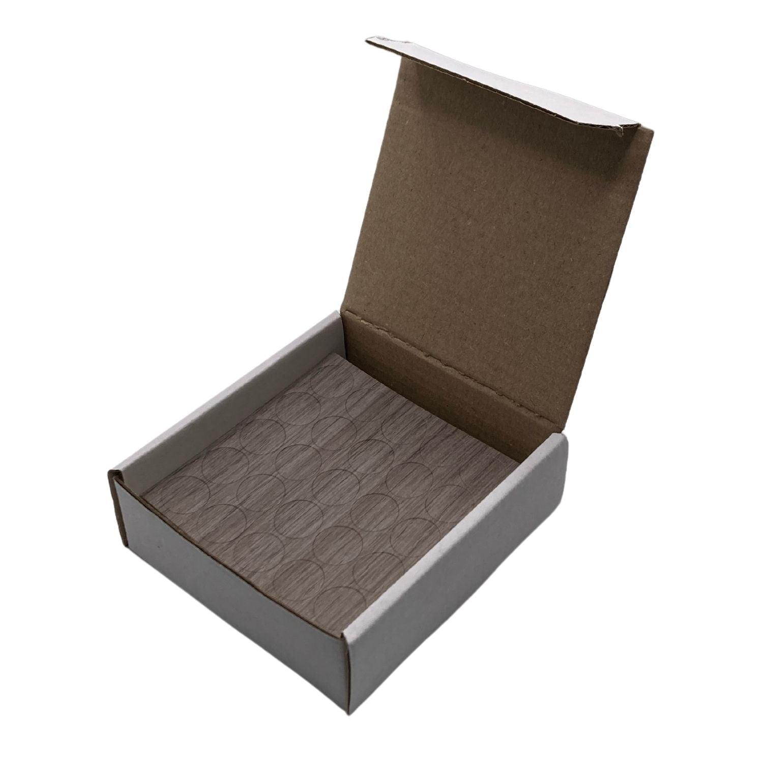 KwikCaps Self Adhesive Screw Cover Caps - Unilin Weave Slate Grey (643)