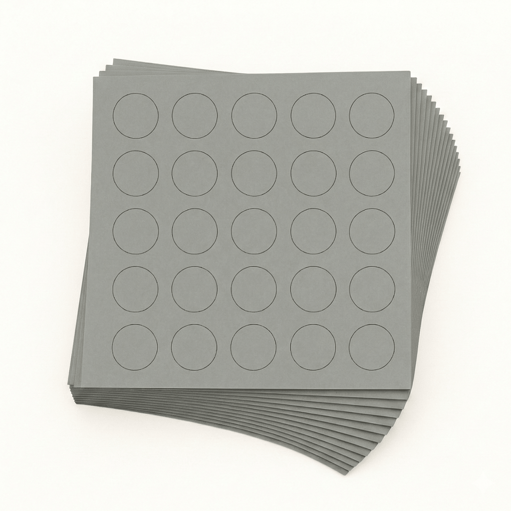 KwikCaps Self Adhesive Screw Cover Caps - Unilin Weave Slate Grey (643)