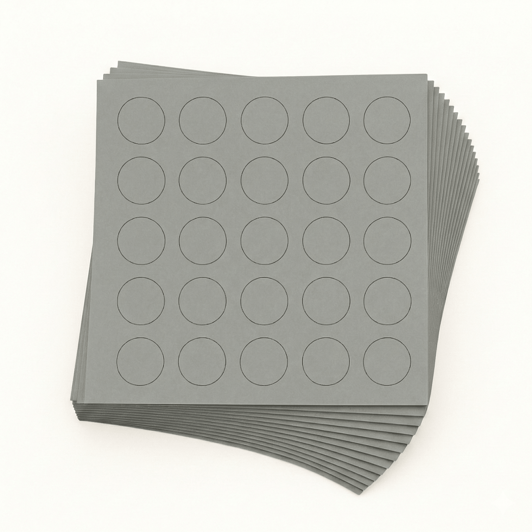 KwikCaps Self Adhesive Screw Cover Caps - Unilin Weave Slate Grey (643)