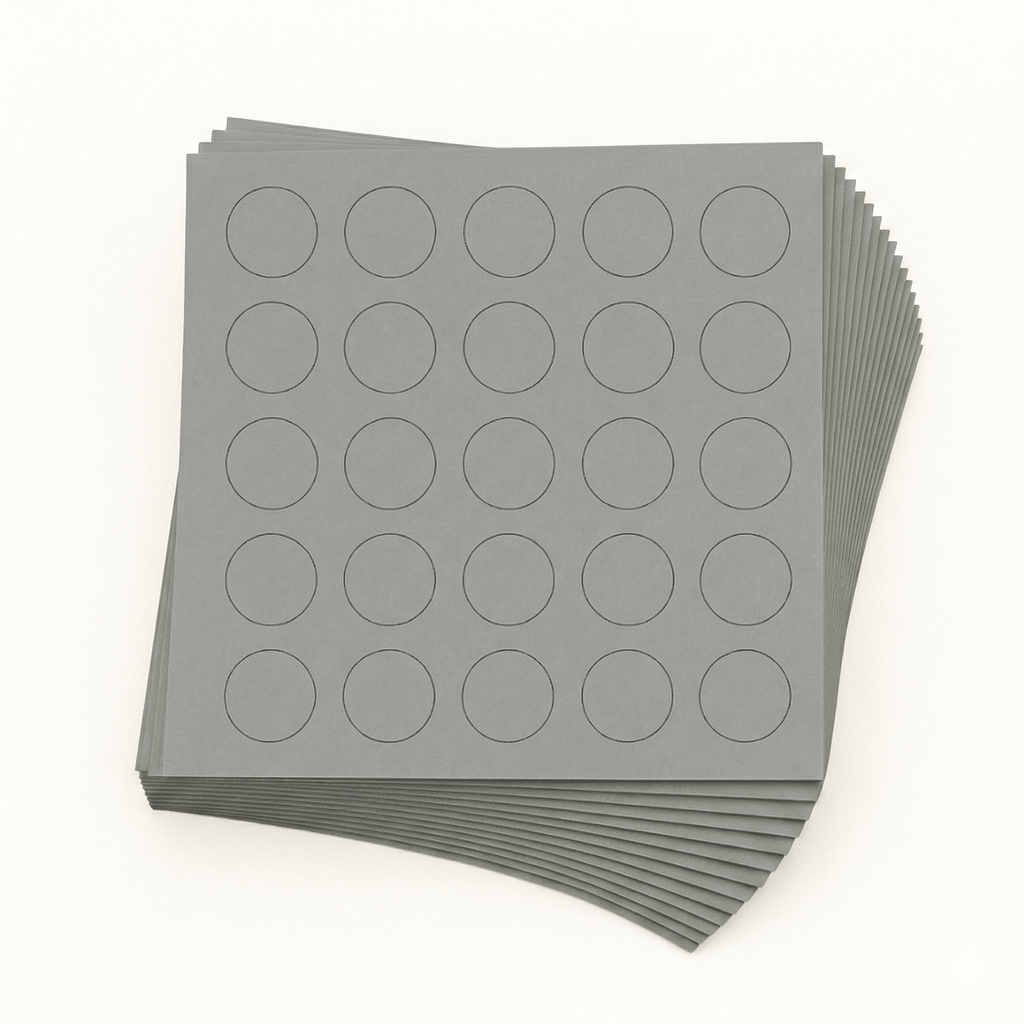 KwikCaps Self Adhesive Screw Cover Caps - Unilin Weave Slate Grey (643)