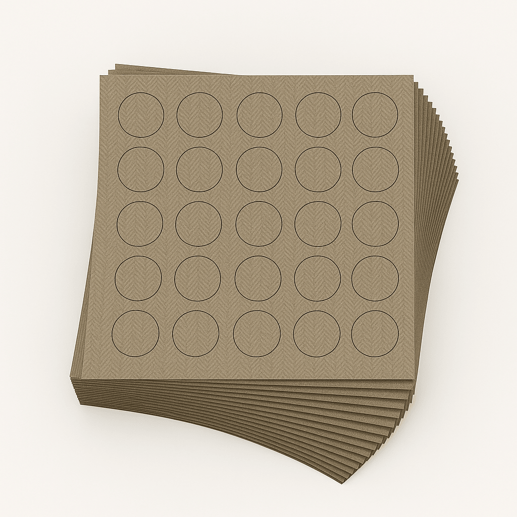 KwikCaps Self Adhesive Screw Cover Caps - Unilin Weave Wool Beige (644)