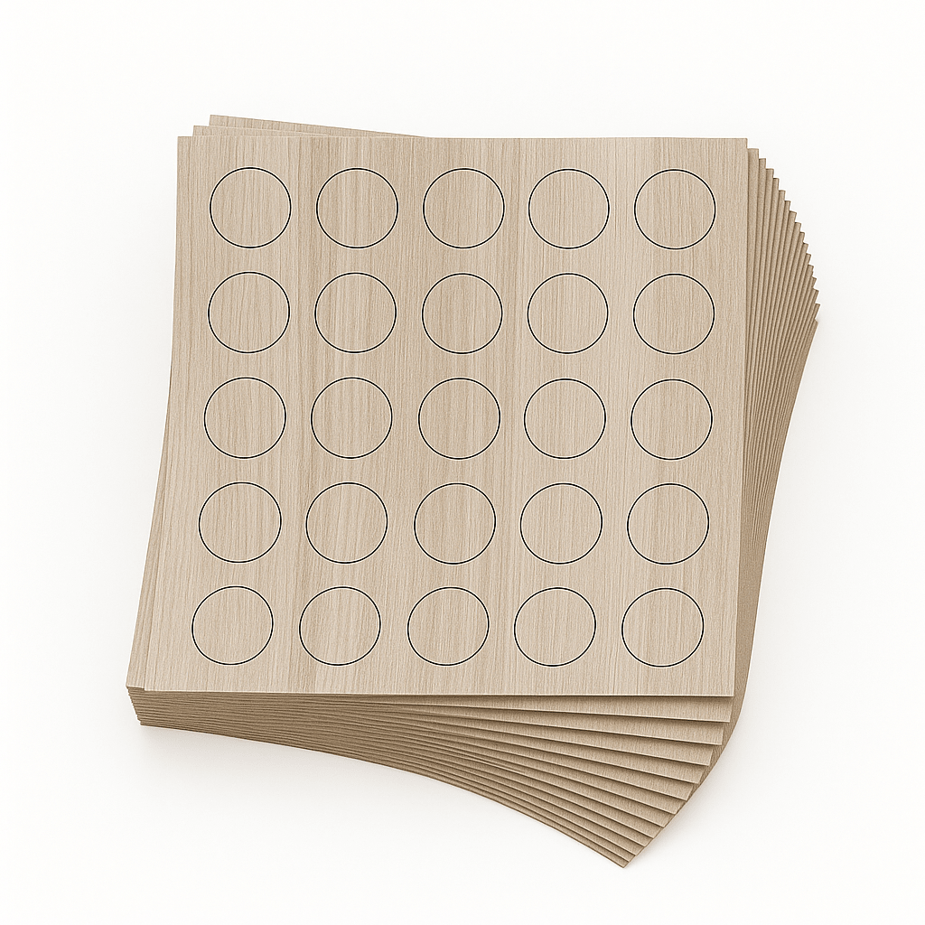 KwikCaps Self Adhesive Screw Cover Caps - White Aland Pine (159) H3430 ST22