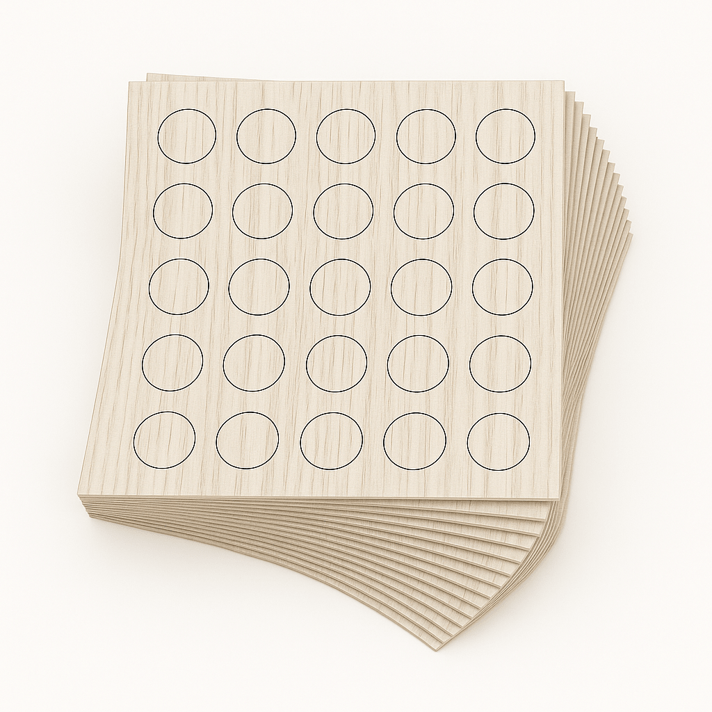 KwikCaps Self Adhesive Screw Cover Caps - White Havana Pine / Trondheim Ash (158) H3078 ST22 / H1225 ST12 CLEARANCE