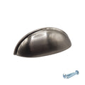 M4TEC 77mm Brushed Nickel Cup Handle - Modern Zinc Kitchen Cabinet & Drawer Pull (VG6 Series)