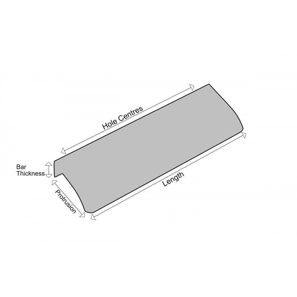 M4TEC Alva Bar Pull Handle – Matt Chrome Cabinet, Drawer & Cupboard Handle (VD3)