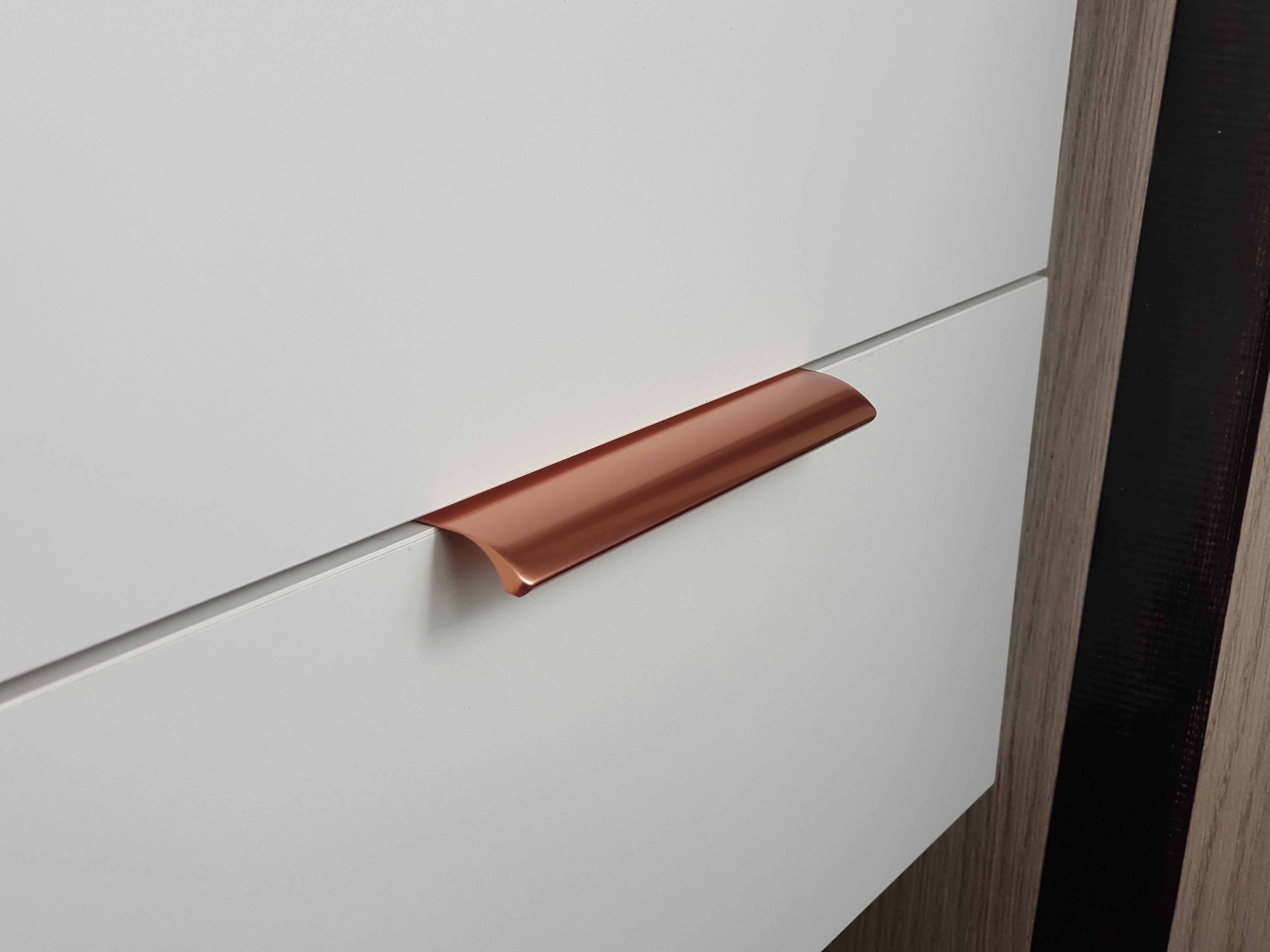 M4TEC Alva Bar Pull Handle Rose Gold Door, Drawer & Cupboard VD3