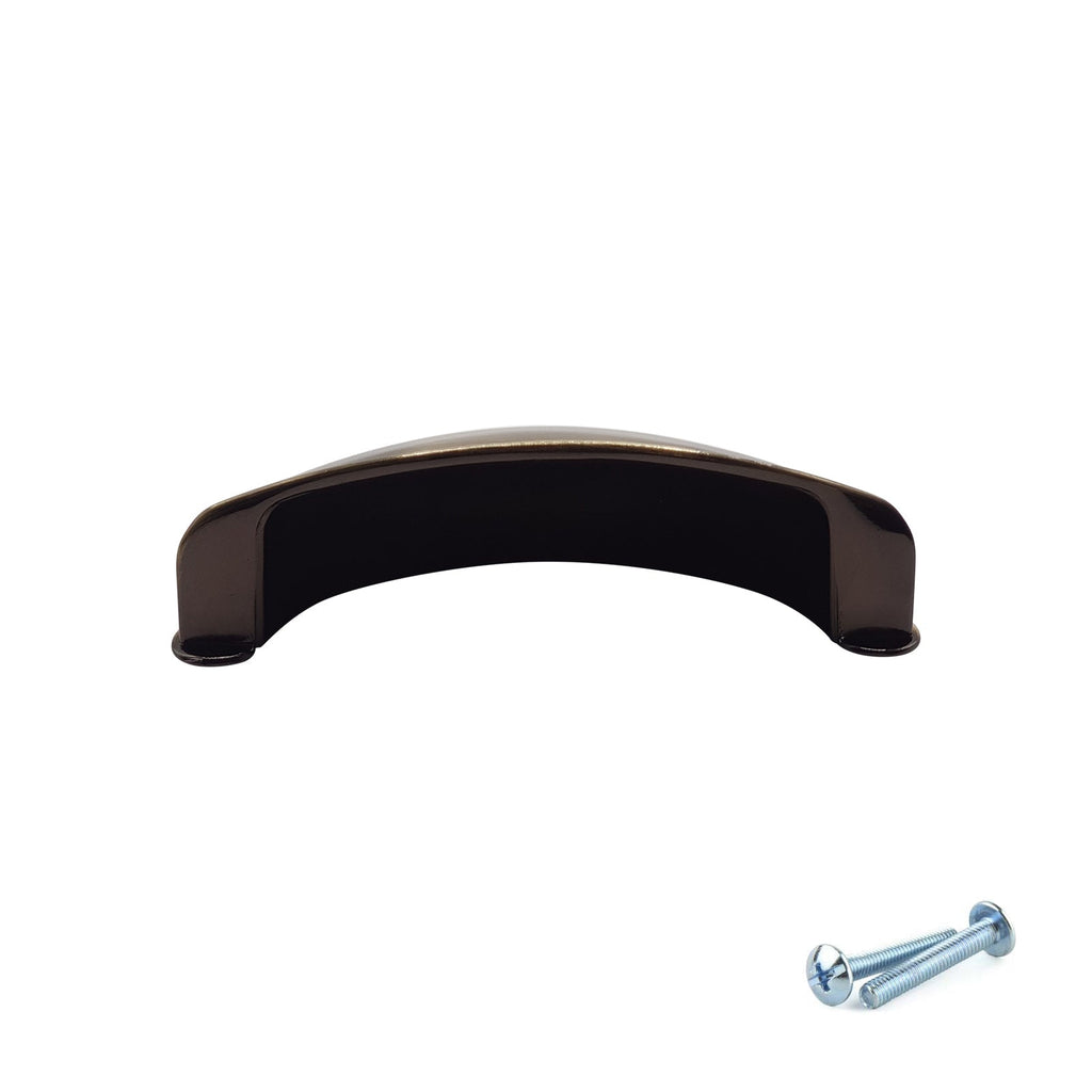 M4TEC Antique Brass Cup Handle – 79mm Brushed Brass Drawer & Cabinet Pull (VG3 Series)