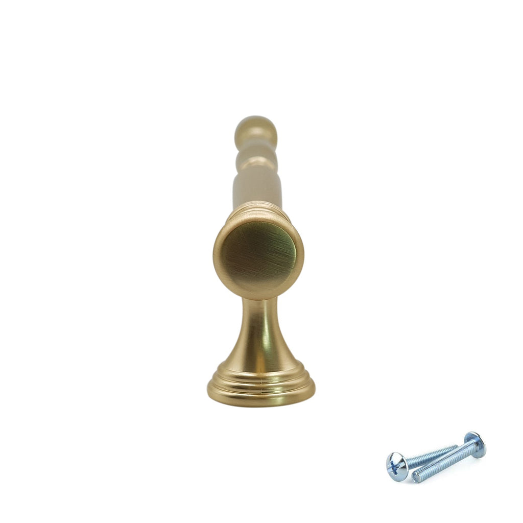 M4TEC Bar Handle Brushed Brass Doors, Drawers or Cupboards VH8 Series 10 pack