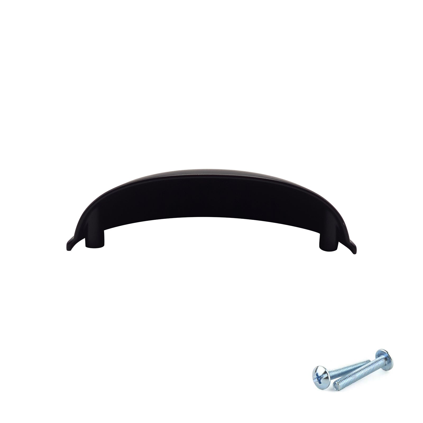 M4TEC Black Cup Handle – VG6 Series (96mm Drawer Cup Pull, 77mm Hole Centres)
