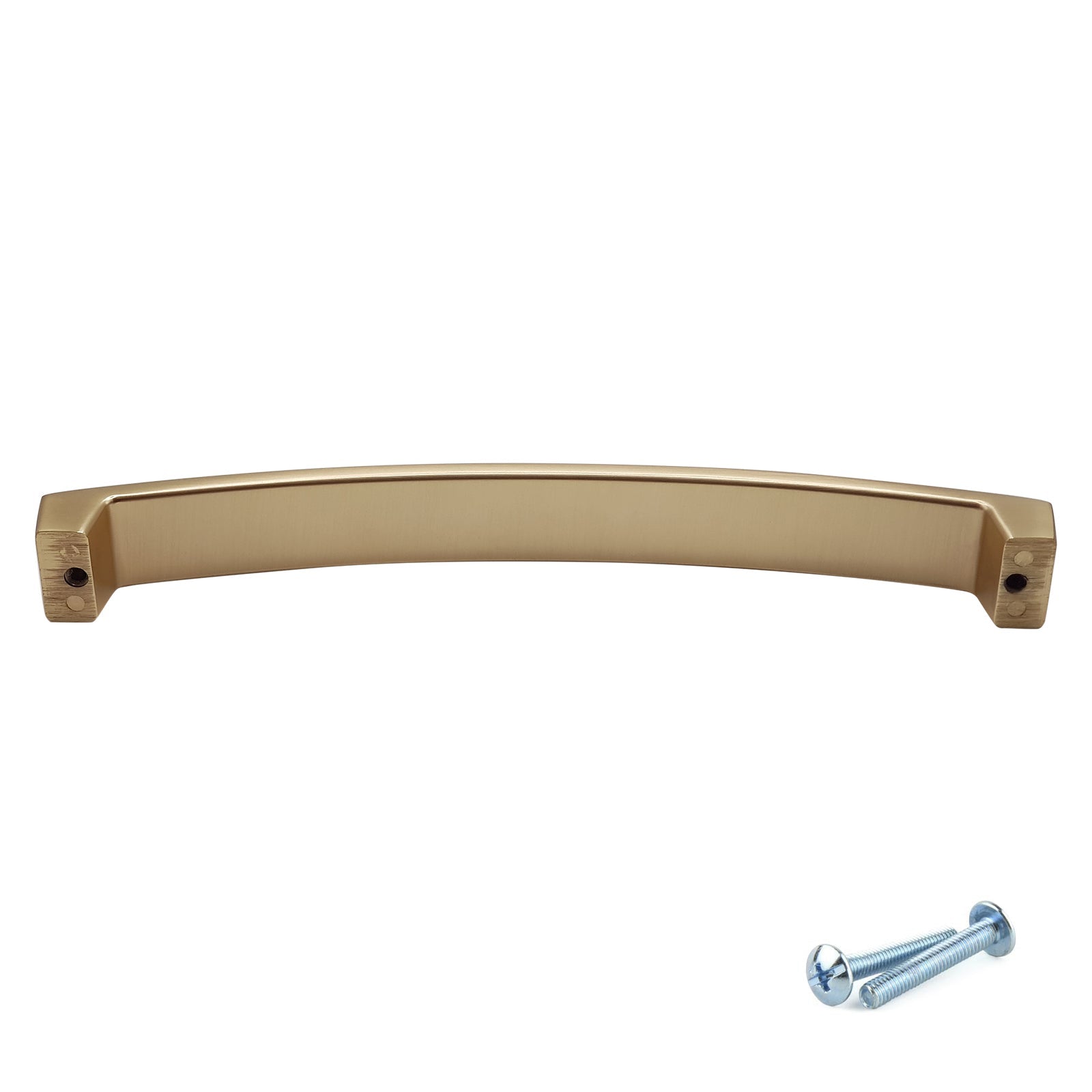M4TEC Bow Pull Handle Brushed Brass Door, Drawer & Cupboard VE9