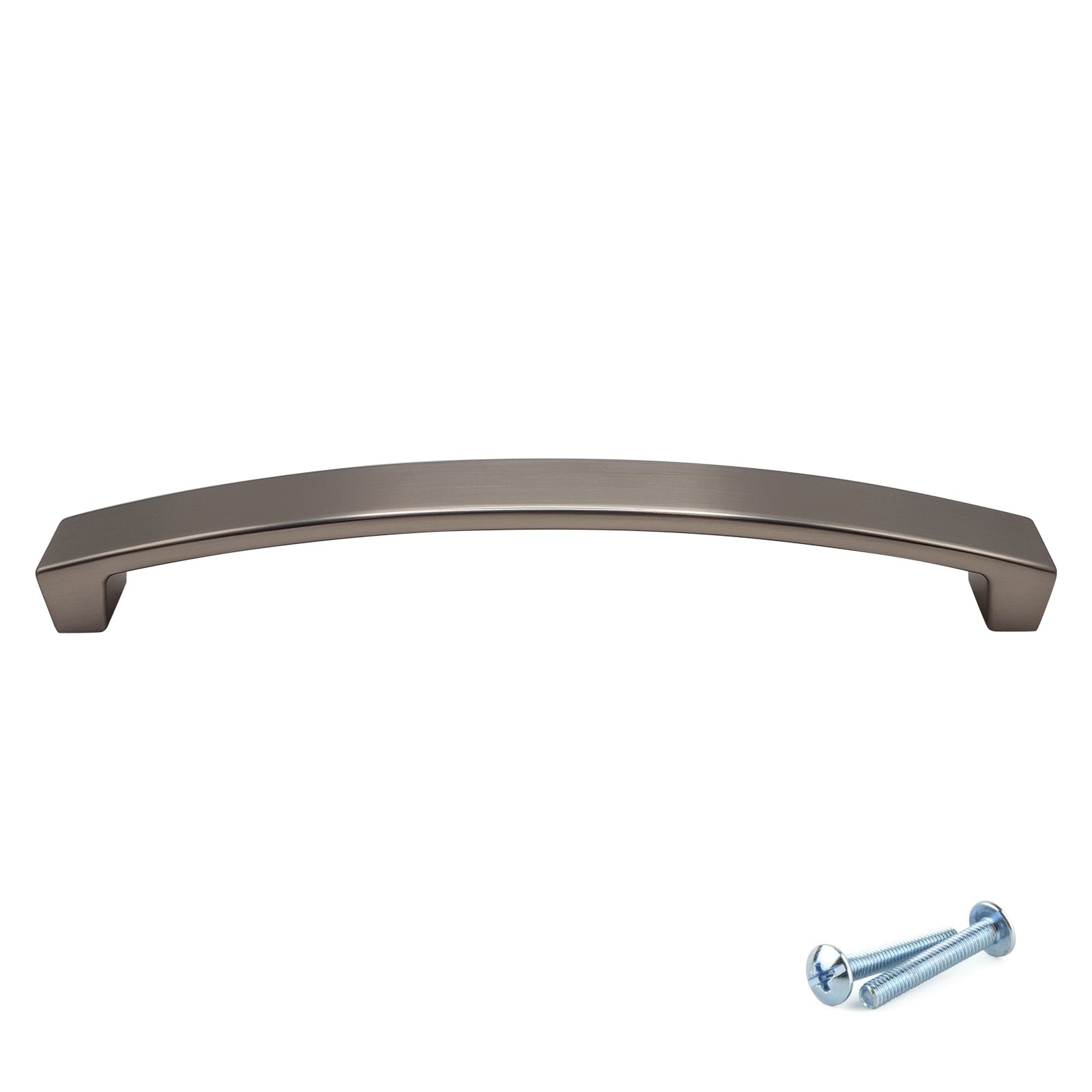 M4TEC Bow Pull Handle Matt Satin Nickel Door, Drawer & Cupboard VE9