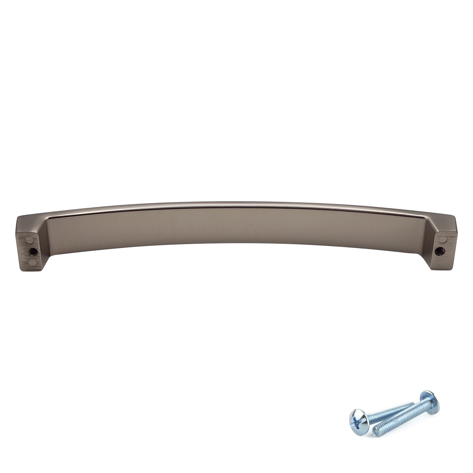 M4TEC Bow Pull Handle Matt Satin Nickel Door, Drawer & Cupboard VE9