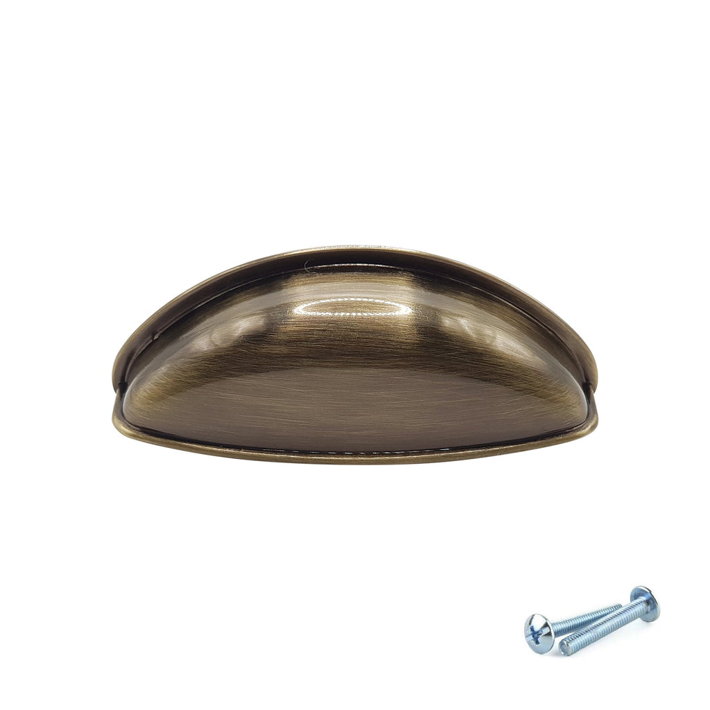 M4TEC Cup Handle Brushed Brass Door, Drawer & Cupboard VG3 Series