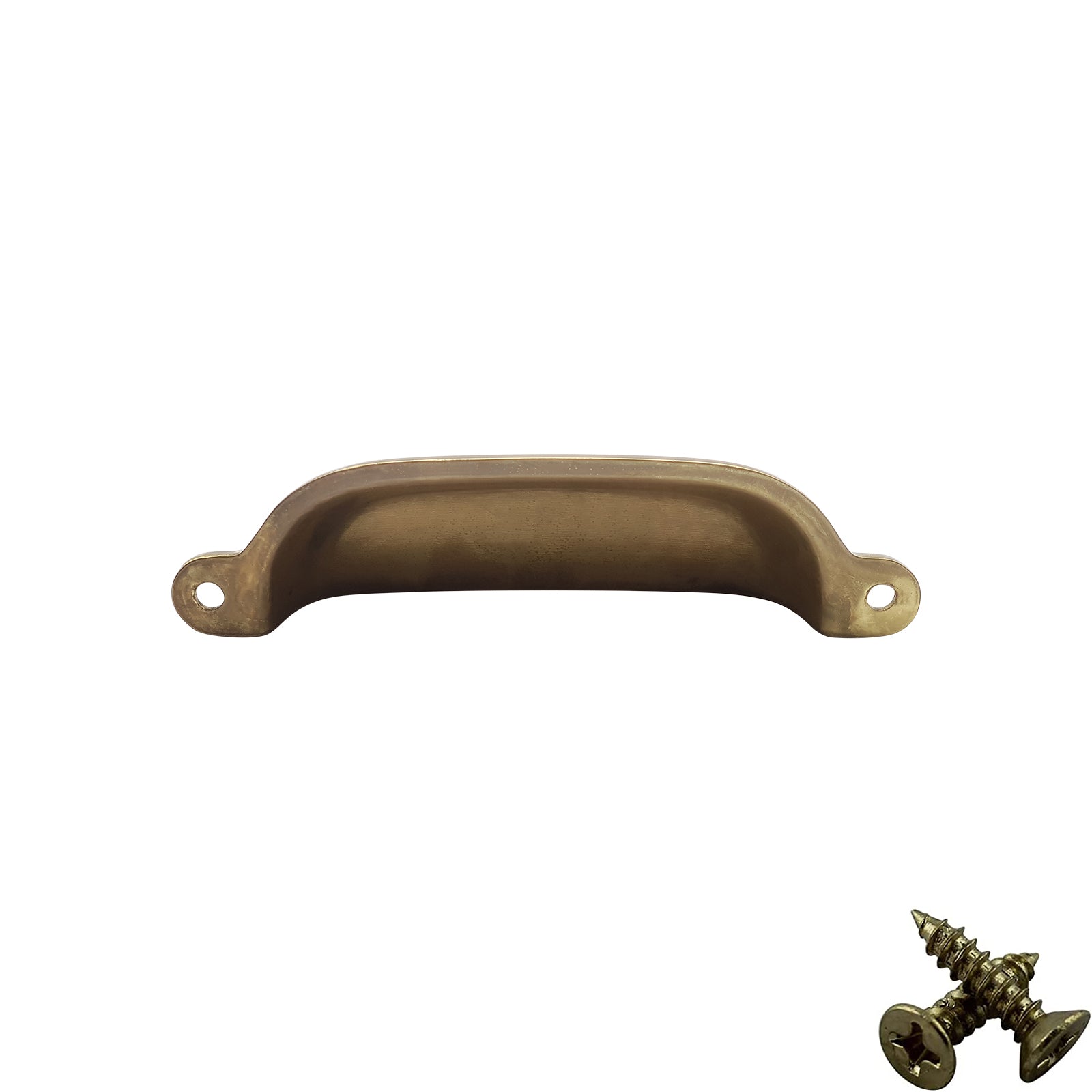 M4TEC Cup Handle Brushed Brass Doors or Cupboards VG4 Series