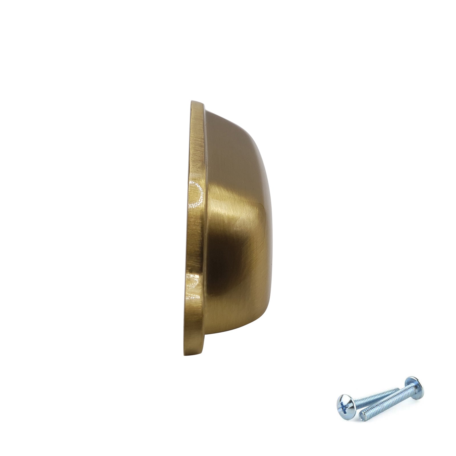 M4TEC Cup Handle Brushed Brass Doors or Cupboards VG4 Series