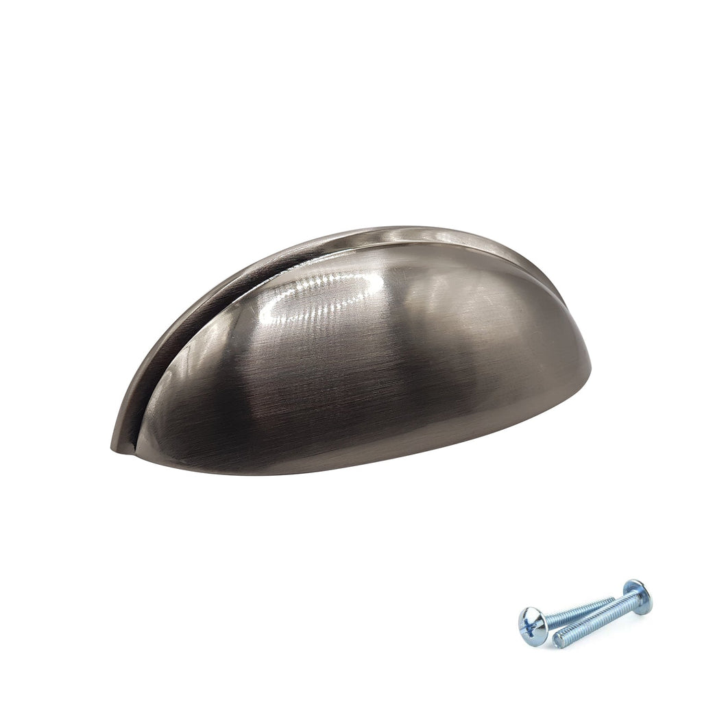 M4TEC Cup Handle Brushed Nickel Doors or Cupboards VG6 Series