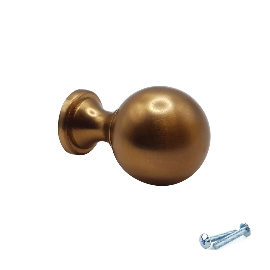 M4TEC Knob Handle Aged Brass Doors or Cupboards VG9 Series