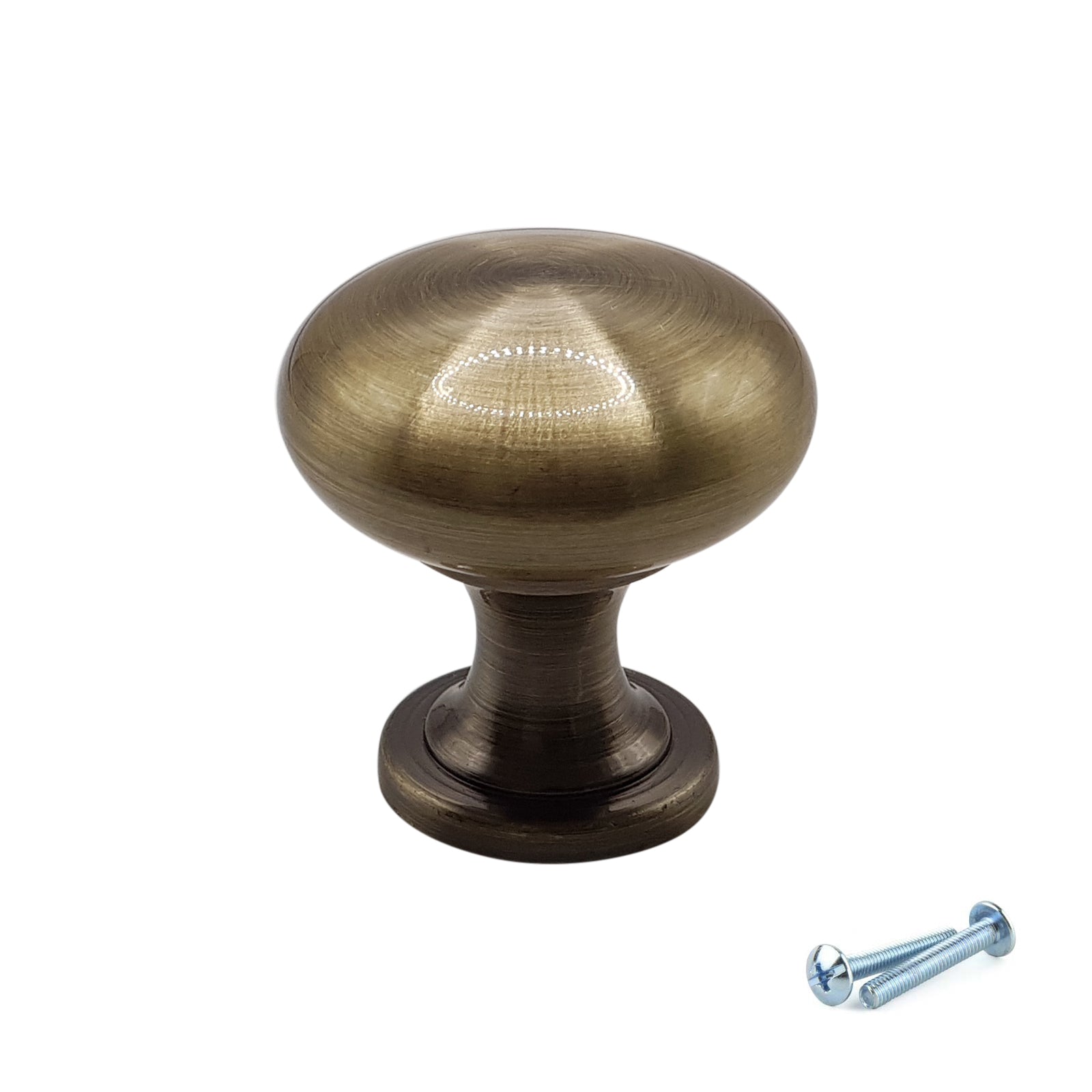 M4TEC Knob Handle Antique Brass Doors or Cupboards VH4 Series 29mm
