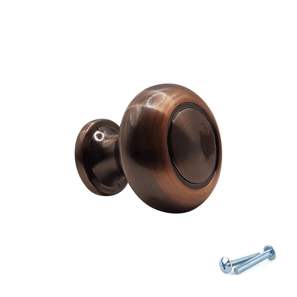 M4TEC Knob Handle Antique Copper Doors or Cupboards VH5 Series