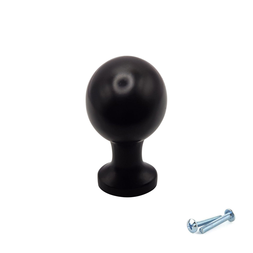 M4TEC Knob Handle Black Doors or Cupboards VG8 Series