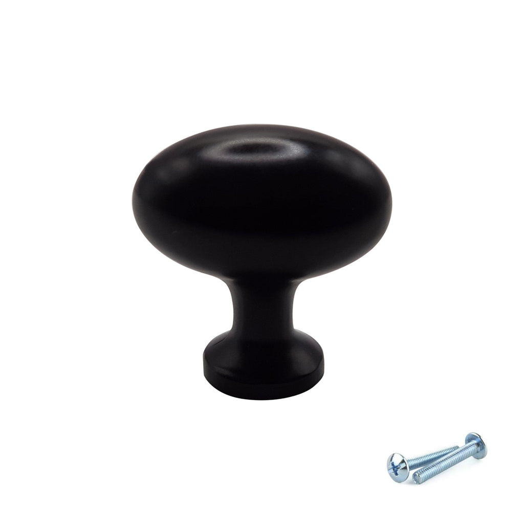 M4TEC Knob Handle Black Doors or Cupboards VG8 Series