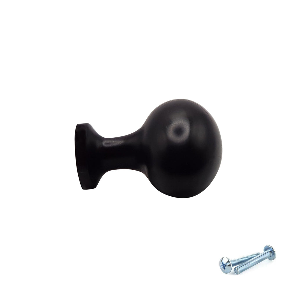 M4TEC Knob Handle Black Doors or Cupboards VG8 Series