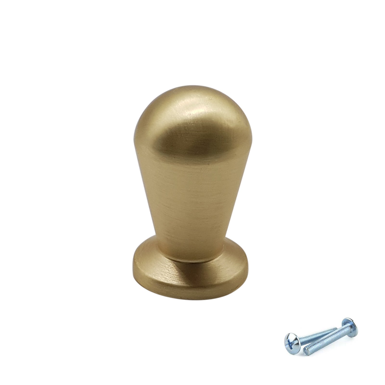M4TEC Knob Handle Brushed Brass Door, Drawer & Cupboard VF3