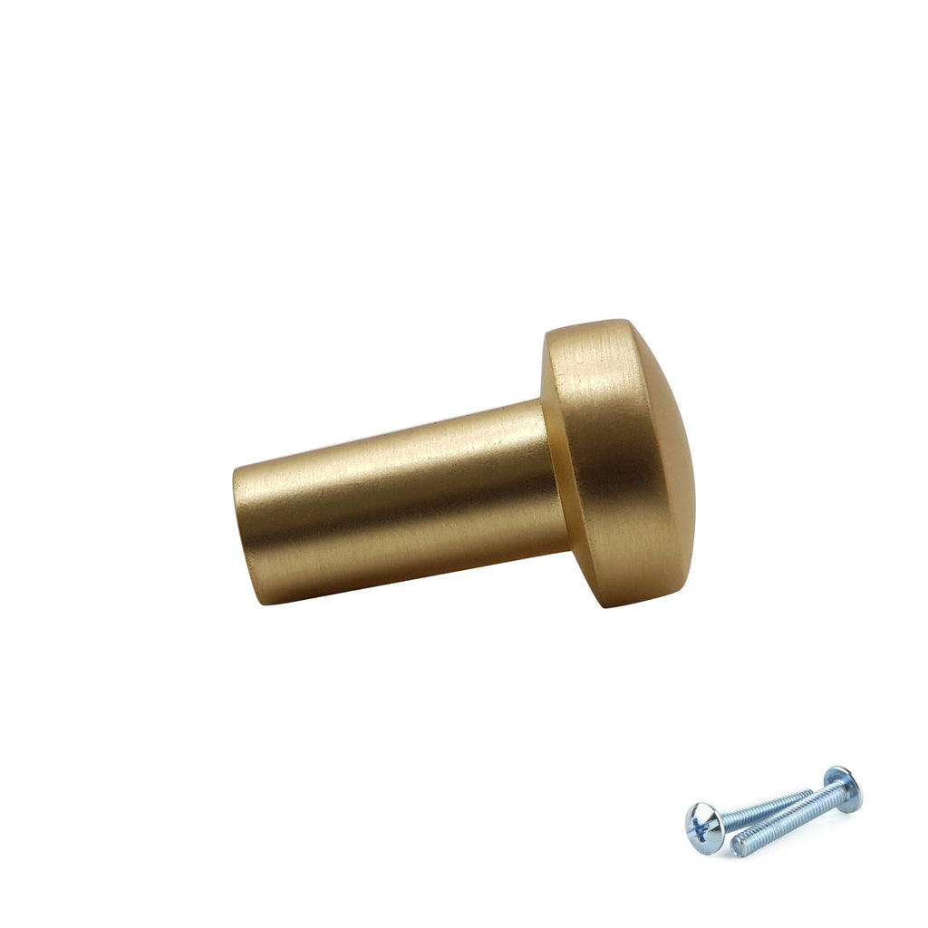 M4TEC Knob Handle Brushed Brass Door, Drawer & Cupboard VF4 Series
