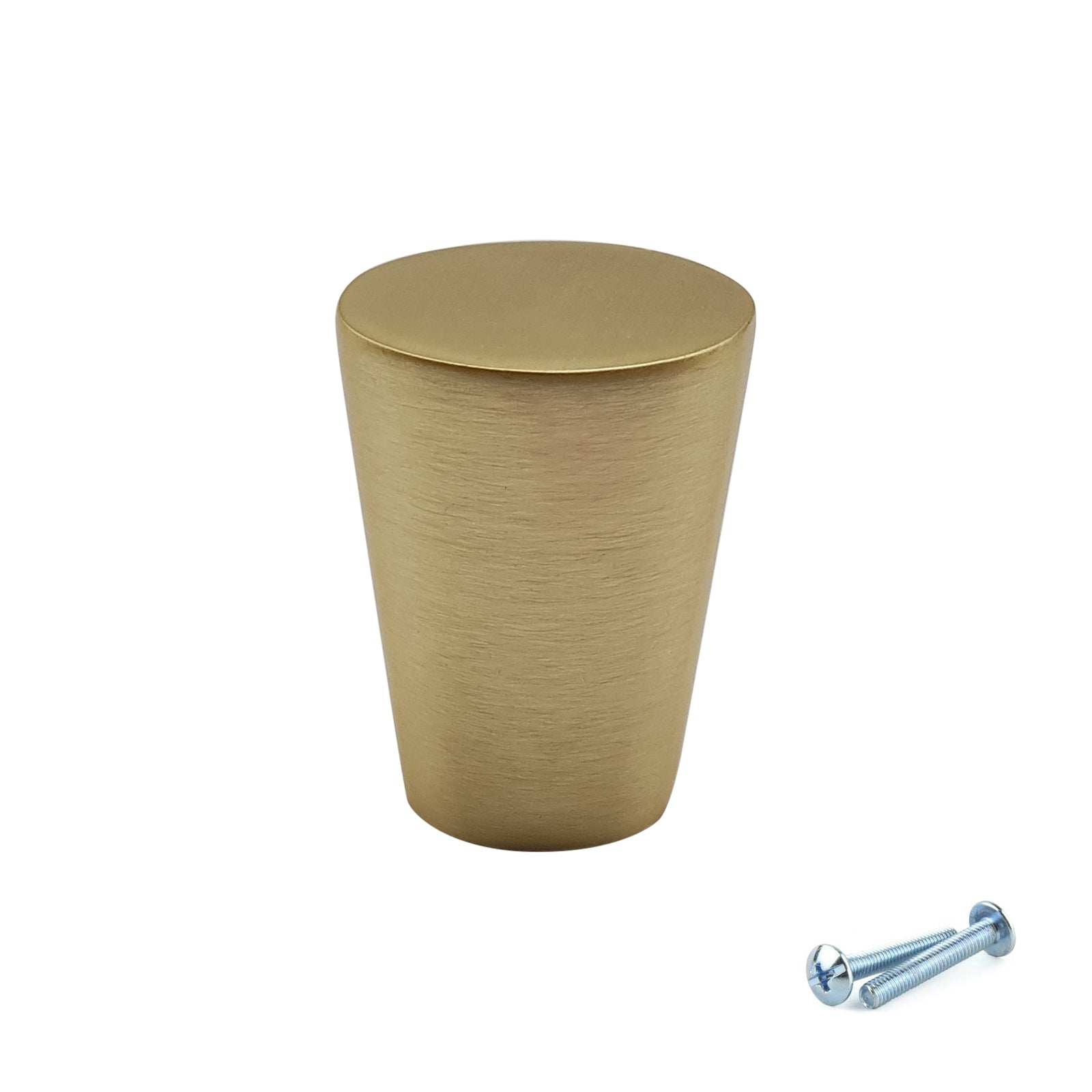 M4TEC Knob Handle Brushed Brass Door, Drawer & Cupboard VF5 Series