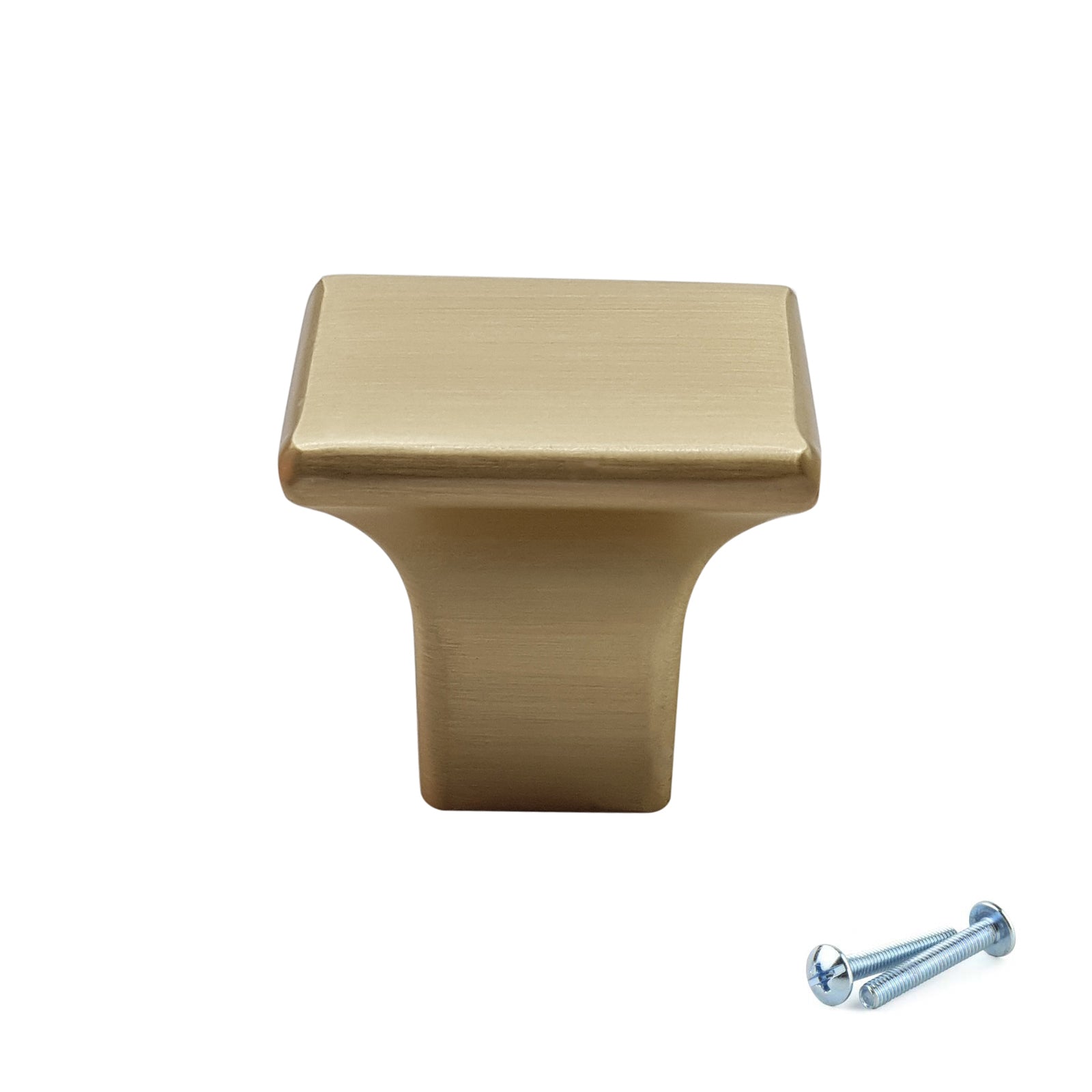 M4TEC Knob Handle Brushed Brass Door, Drawer & Cupboard VF6 Series
