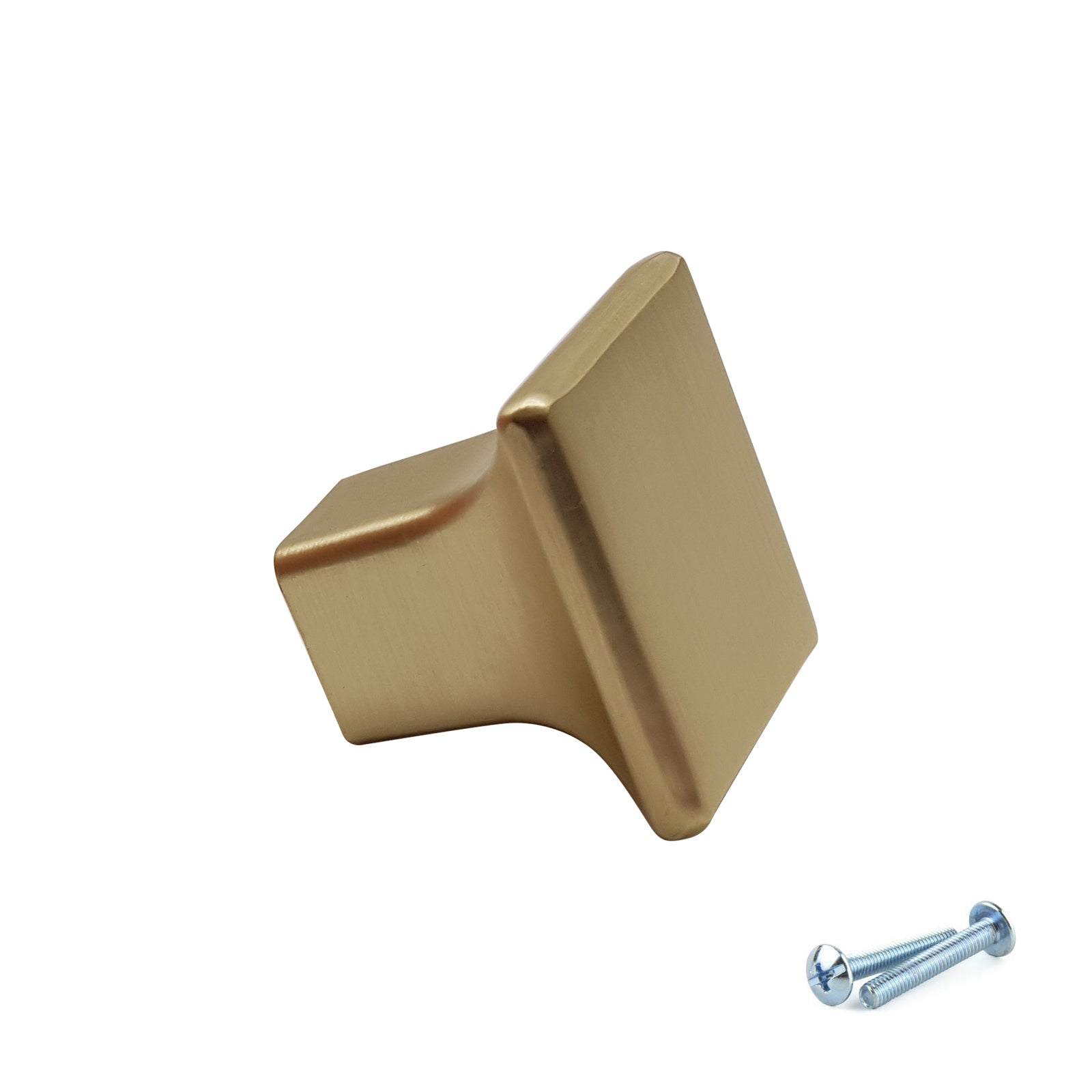 M4TEC Knob Handle Brushed Brass Door, Drawer & Cupboard VF6 Series