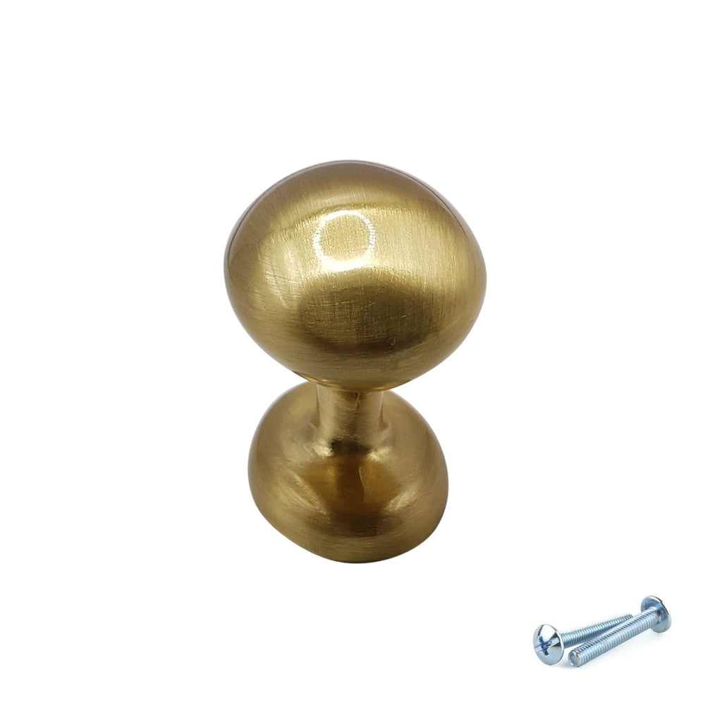 M4TEC Knob Handle Brushed Brass Door, Drawer & Cupboard VF9 Series