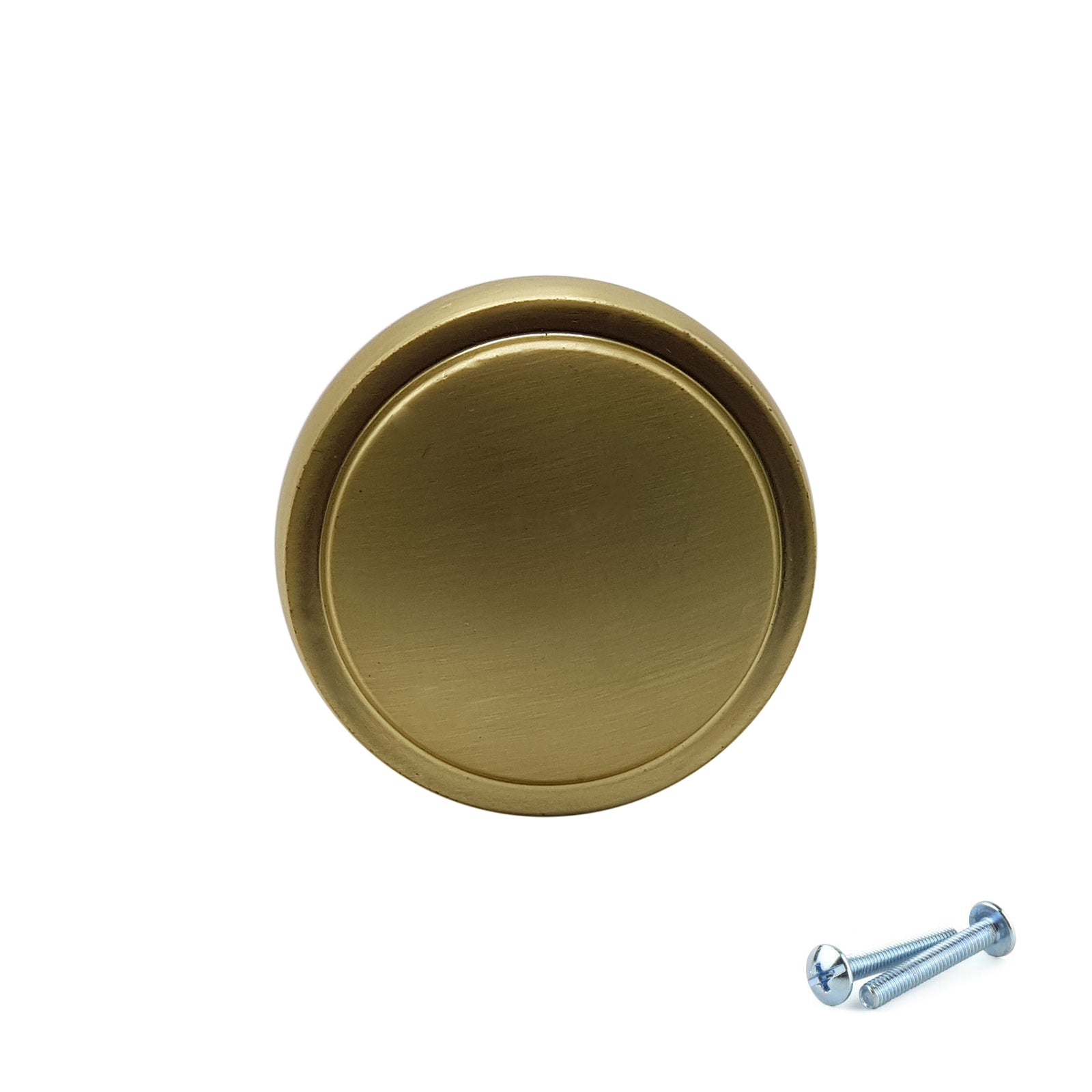 M4TEC Knob Handle Brushed Brass Doors or Cupboards VG7 Series 28mm