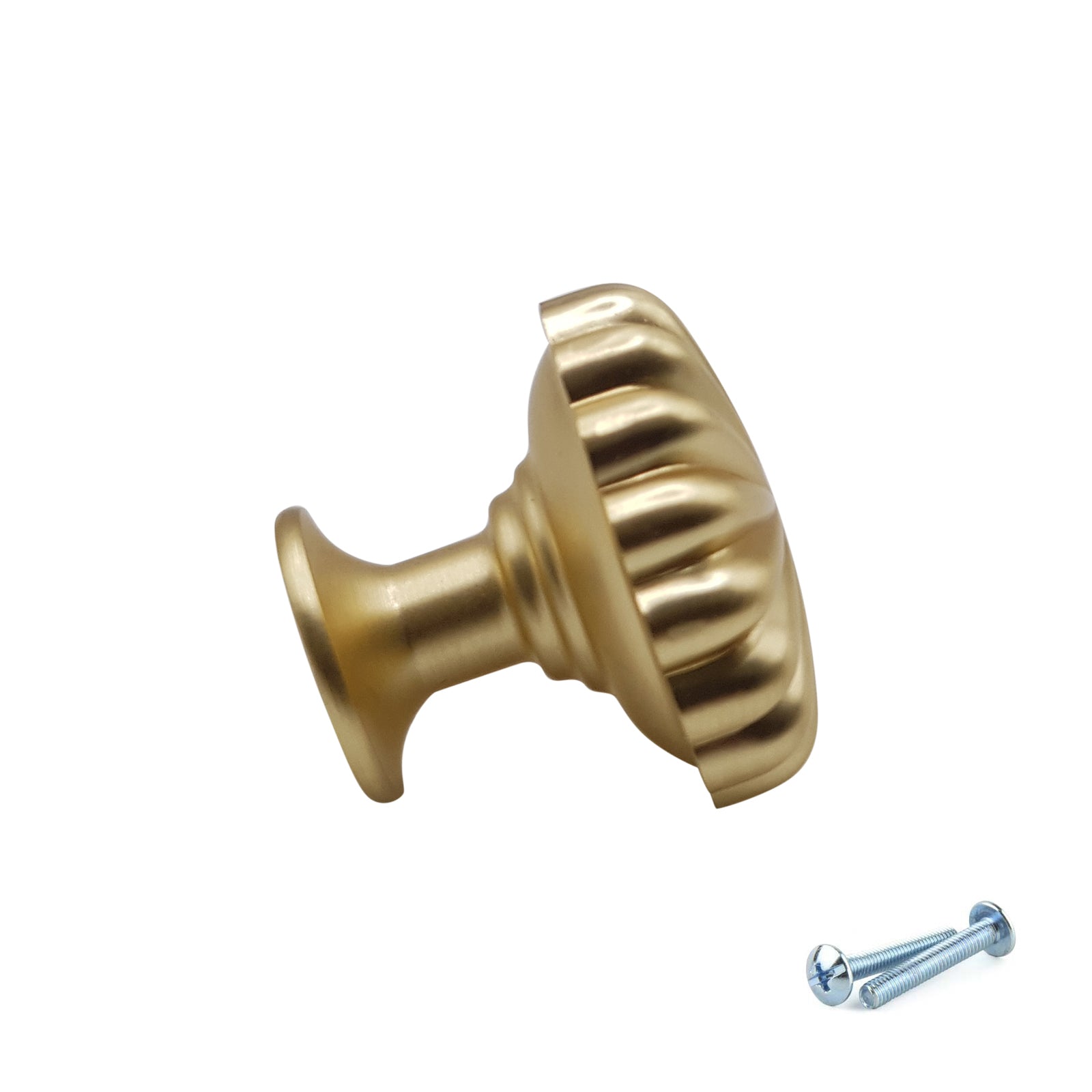 M4TEC Knob Handle Brushed Brass Doors or Cupboards VH3 Series