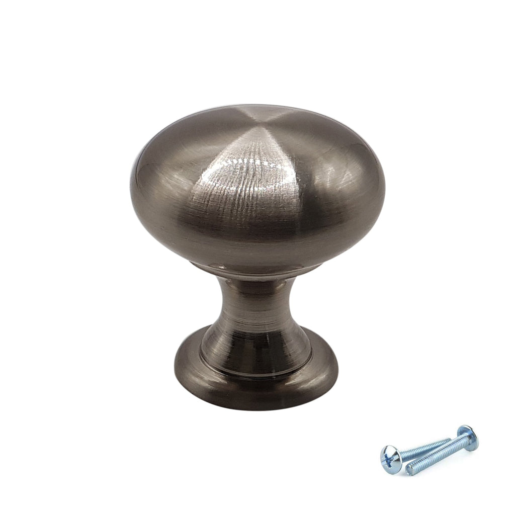 M4TEC Knob Handle Brushed Nickel Doors or Cupboards VH4 Series
