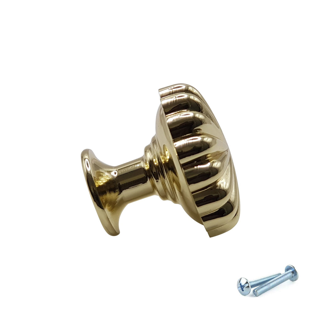 M4TEC Knob Handle Karat Gold Doors or Cupboards VH3 Series