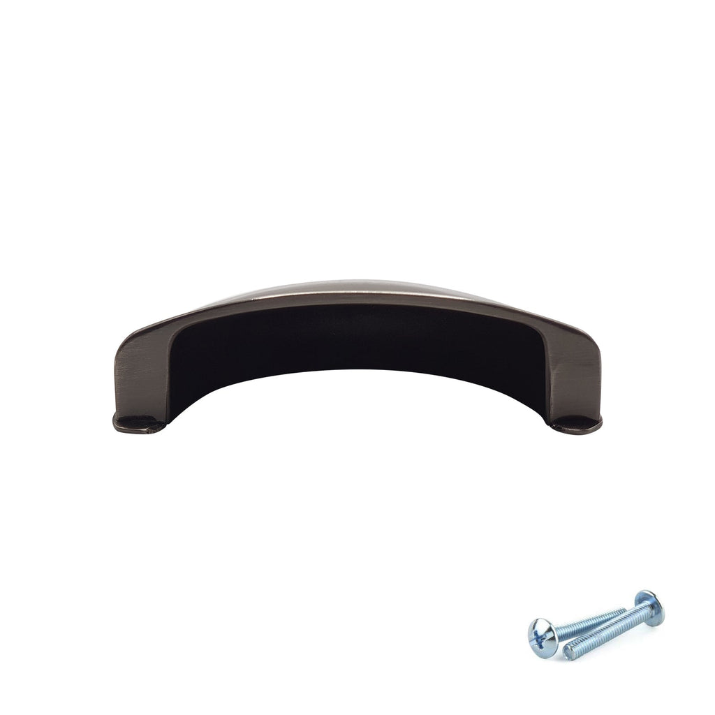 M4TEC Polished Chrome Cup Handle – 79mm Cabinet Drawer Pull, Zinc Cupboard Handle (VG3 Series)