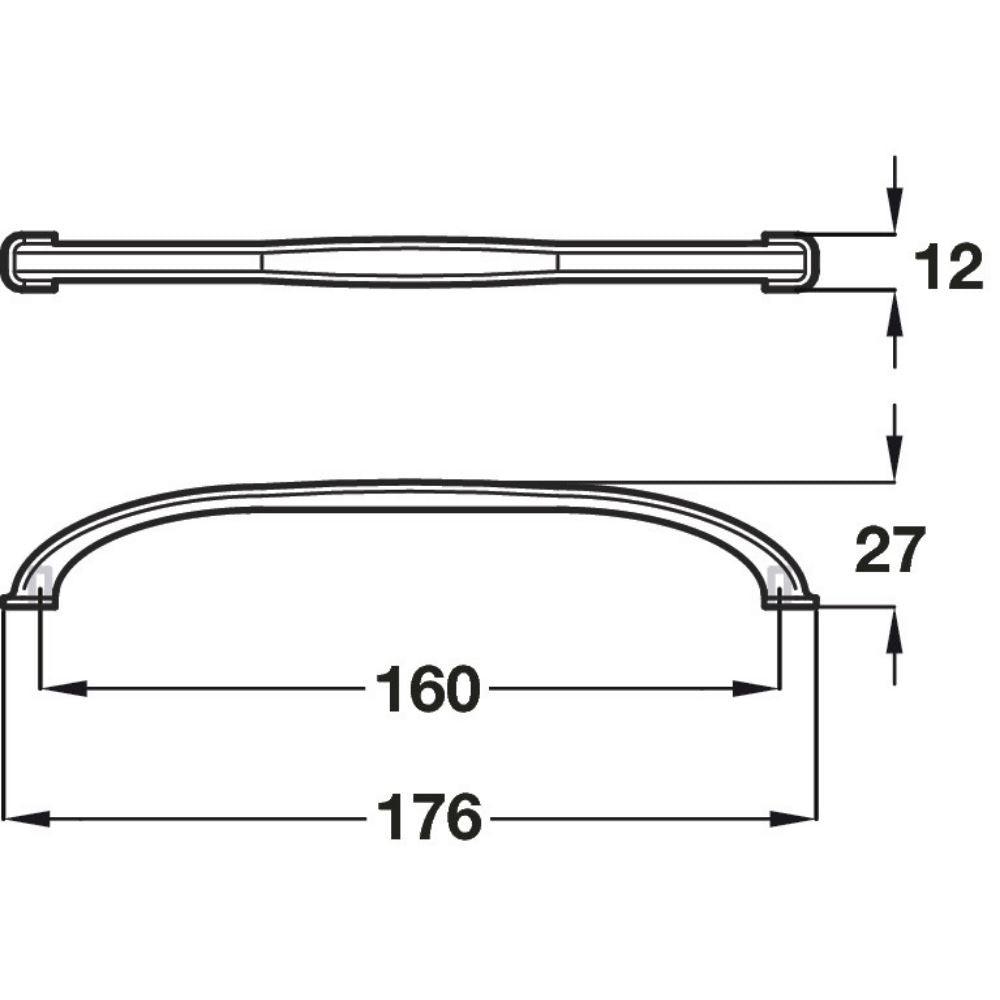 Odessa Slimline Cupboard Door Handle Balloch VB3