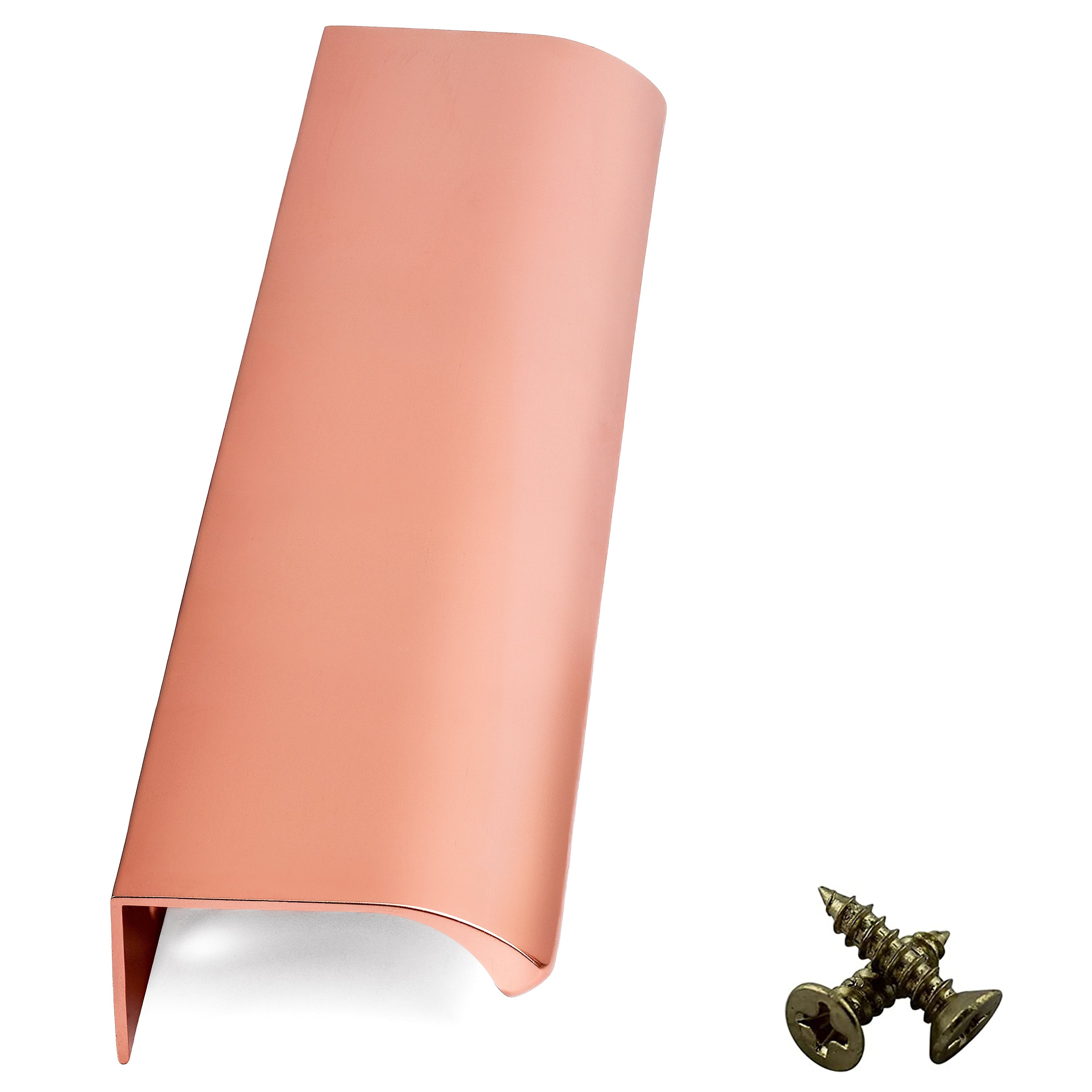 Rose Gold Aluminium Cabinet Handle – Modern Door, Drawer & Cupboard Bar Pull (Multiple Sizes)