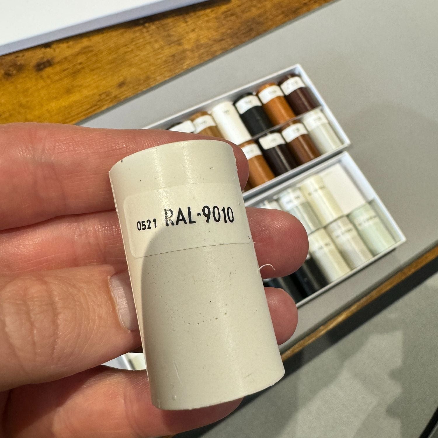 Soft Wax Furniture Repair Crayons Colour KwikCaps Match Kit 20 Dark Shade RAL - Wood Colours