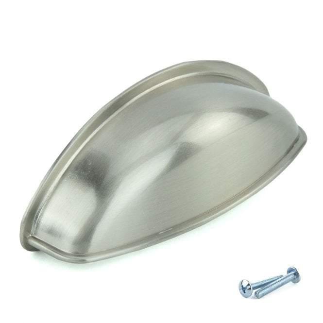 Stainless Steel Drawer Cup Pull Cabinet Handle M4TEC Cauldwell S4