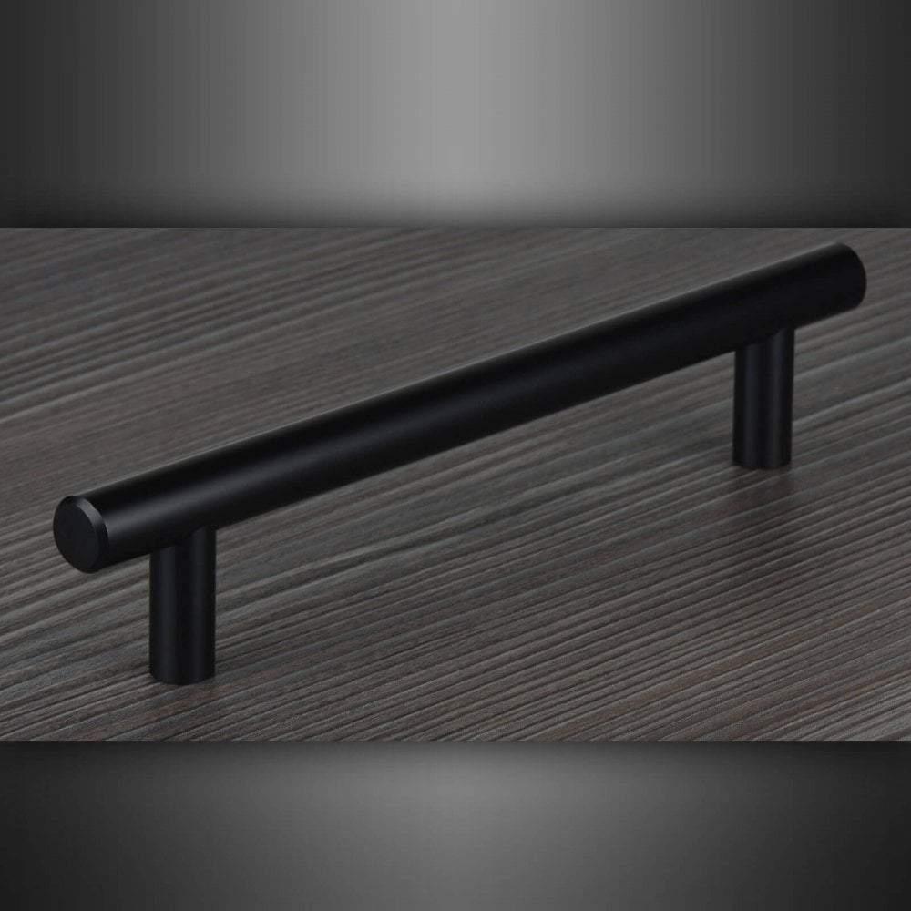 T-Bar Black Cupboard Door Cabinet Handle M4TEC Ballater D5