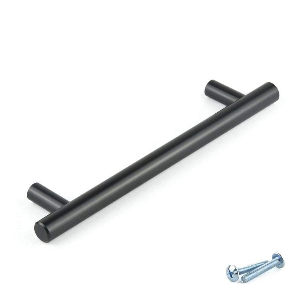 T-Bar Black Cupboard Door Cabinet Handle M4TEC Ballater D5