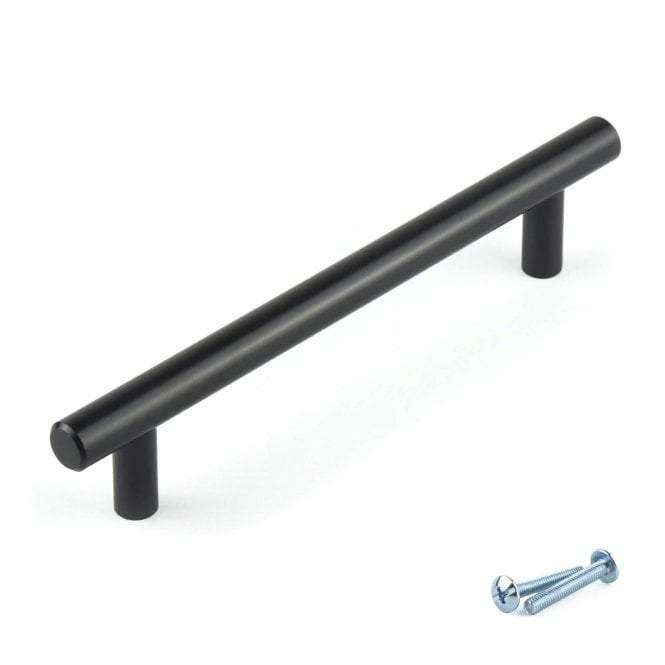 T-Bar Black Cupboard Door Cabinet Handle M4TEC Ballater D5