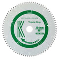 Circular Saw Blades 254mm x 30mm x 2.4mm 80 Tooth Triple Chip (MFC & Laminates) 8254
